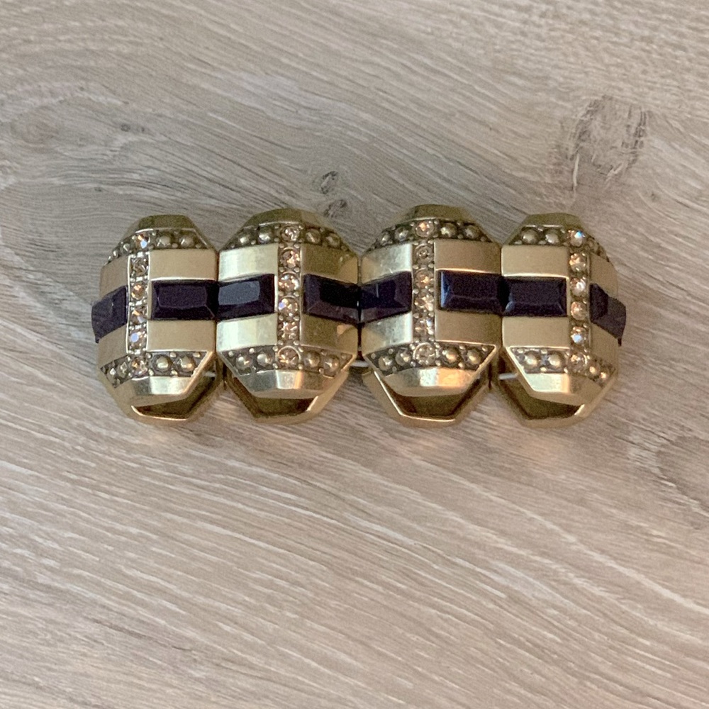 Elastic gold plated bracelet
